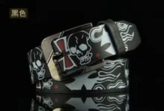 Skull Buckle Belt-Skeleton Pattern Pin Belts Punk Style Fashion Casual Waistband
