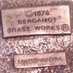 1978 Bergamot Brass Works Firetruck Ladder Truck Fireman Metal Belt Buckle Fire
