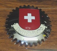 Artifakt 3 1/2&Prime; Inch Stainless Steel Switzerland Confederation Flag Belt Buckle!