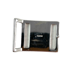 Vintage Avon Personalied Letter L Black Silver Womens Metal Belt Buckle