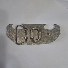 TRUCKER GIRL CREST BELT BUCKLE With BOTTLE OPENER METAL