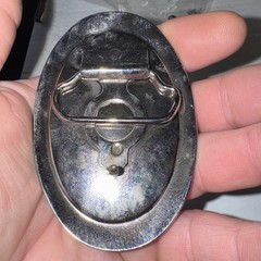 1978 Southern Pacific Tucson Division Railroad Safety Silver Belt Buckle