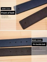 LUXURY 38mm Replacement Belt Genuine Leather Mens Reversible Strap For H Buckle✨