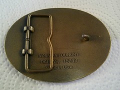 Norman Foundry NRA Gunowner & Proud Of It Belt Buckle Solid Brass