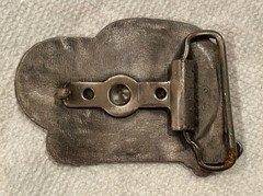 Vintage Bluegrass Music Fiddle Banjo Guitar Brass Western Belt Buckle