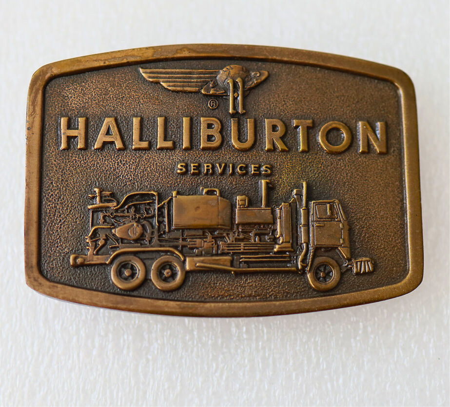 Americana Halliburton Services Jimm Watson 1976 Belt Buckle