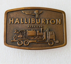 Americana Halliburton Services Jimm Watson 1976 Belt Buckle