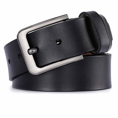 Men&rsquo;s Leather Belt Vintage Mens Waistband Needle Buckle Belt Retro