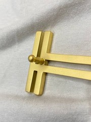 H 32mm 1.25` Belt Buckle Gold Tone Double H Replacement Buckle