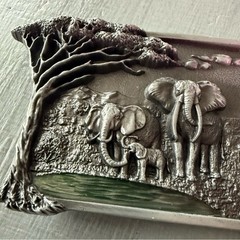 Jean&rsquo;s Friend Elephants VINTAGE Belt Buckle