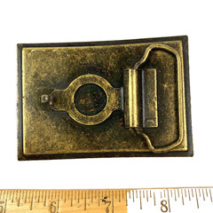 Vintage Flag of France Stars Red White Blue Metal Belt Buckle