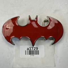 Batman Red and Silver Belt Buckle DC Comics, Movie