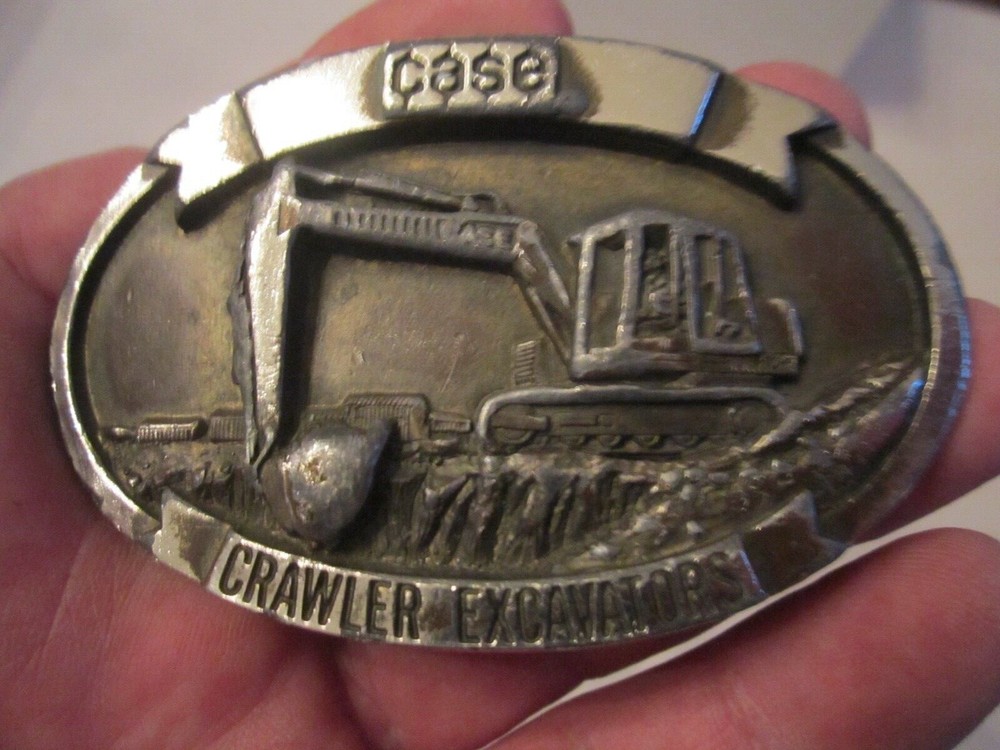 1988 J I CASE CRAWLER EXCAVATORS BELT BUCKLE – HEAVY – GW17