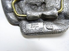 Siskiyou Republic of Texas Flag Longhorn Belt Buckle Lone Star State 1995