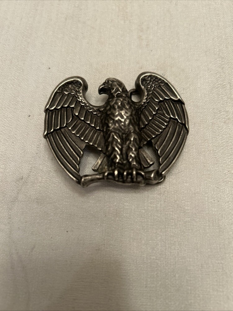 Vintage Avon Pewter Tone Metal Eagle Belt Buckle