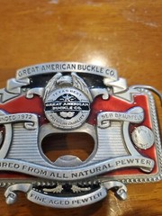 VINTAGE « TEXAS BEST » 2004 GREAT AMERICAN BELT BUCKLE CO. USA MADE BELT BUCKLE