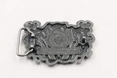 Lucky Triple 777 Horseshoe Four Leaf Clover Casino Gambling Metal Belt Buckle