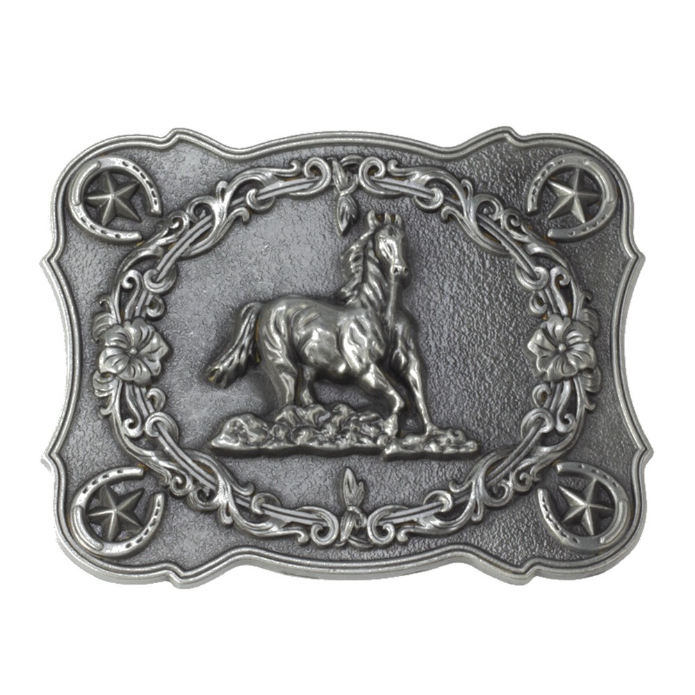 Horse Belt Buckle Western Cowboy Cowgirl Native American Motorcyclist (HRS-15-S)