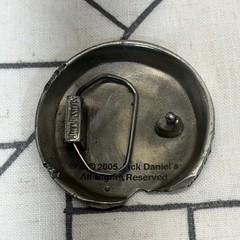Jack Daniel&rsquo;s Belt Buckle OS Silver Old No 7 Brand Bottle Cap Vintage 2005