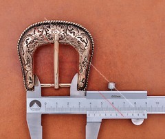 Heavy Gold Western Cowboy Belt Buckle 3 Piece Set Floral Carved Unisex 1-1/2&Prime;