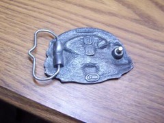 New C&J Belt Buckle 1088 DIESEL & LOCOMOTIVE SCENE PEWTER Broadway Limited 1987