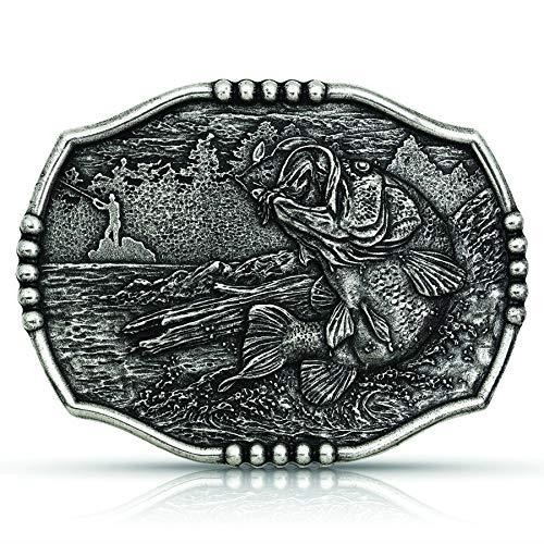 Montana Silversmiths Attitude Start of the Fight Bass Western Belt Buckle