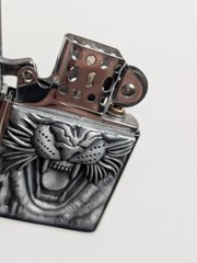 Zorro Brass Tiger Lighter Belt Buckle Western Revolvers Handcuffs New