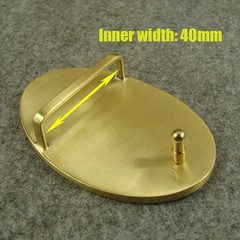 Solid Brass Oval Belt Buckles For 1.5 inch Belt / Men&rsquo;s Belt Pin Buckle Z069N