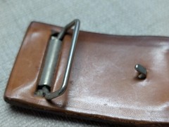 vintage TOOLED belt buckle NATIVE AMERICAN INDIAN leather SOUTHWESTERN navajo