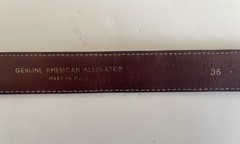 Authentic * Barry Kieselstein Cord * Vintage * Sterling Alligator Belt & Buckle