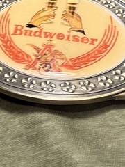 Vintage/undated Budweiser Beer belt buckle. 3.5&Prime; Wide.