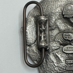 Bergamot 1994 Toon Time Cat Belt Buckle Pewter Made in USA G 77