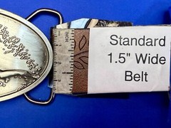 Surfing Surfers Crashing Ocean Wave NOS Silver Moon 2005 Mens Belt Buckle