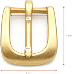 Solid Brass Belt Buckle Single Prong Belt Buckle for Replacement DIY Leather Cra