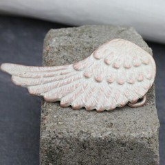 Belt Buckle Wings, Angel Wings Belt Buckle for 4cm Belt, Rose Mother of Pearl