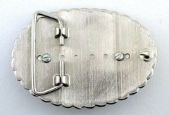 Oval Silver Color Southwest 1964 Kennedy Silver Half Dollar Belt Buckle EPBB240