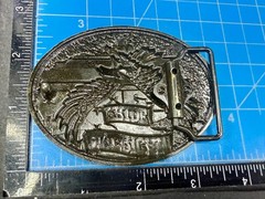 American Pride USA Bald Eagle Majestic Flying Hunting Country Flag Belt Buckle