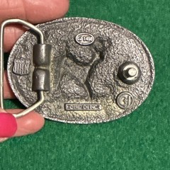 Vintage C&J Inc Colorado Buck Belt Buckle