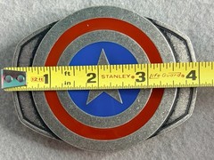 Marvel Captain America Belt Buckle Metal Enamel Officially Licensed Avengers