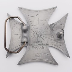 Iron Cross Spider Web Gothic Novelty Gift Belt Buckle (New)