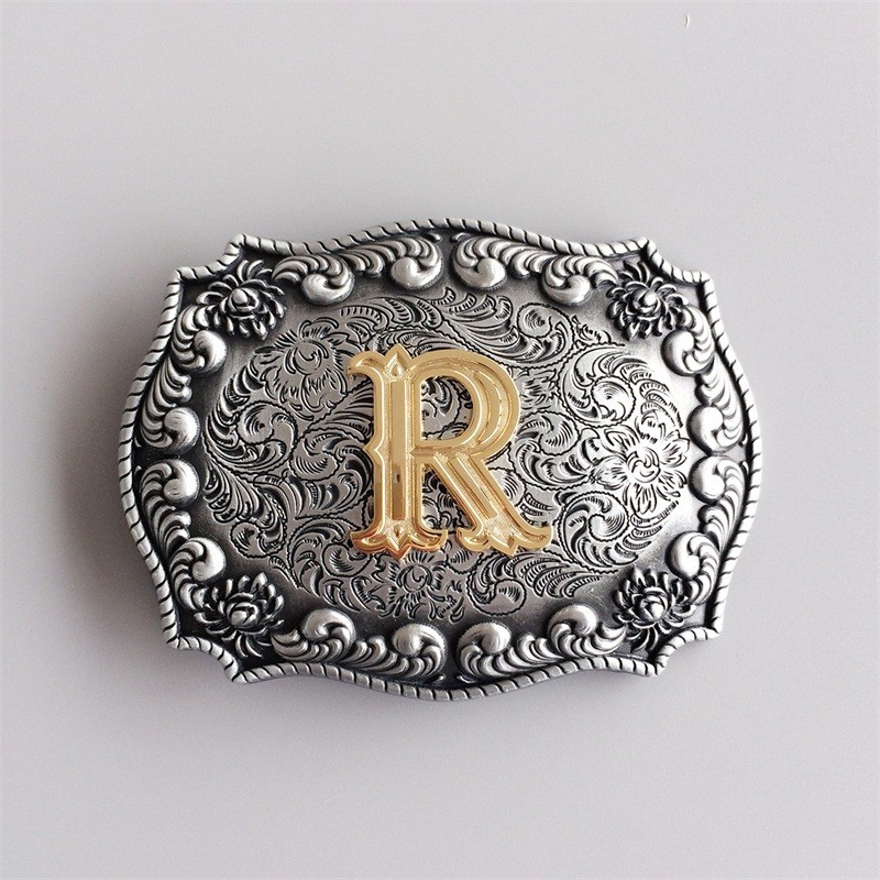 Western Initial Letter R Belt Buckle Gurtelschnalle also Stock in US