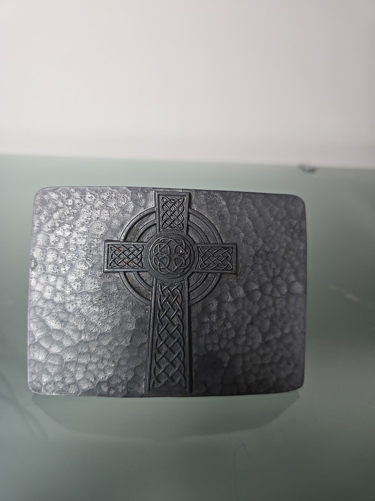 Great American Products 4806 Cross Celtics 2006 Pewter Belt Buckle Jesus