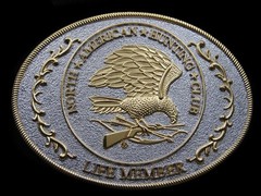 SB05143 VERY COOL **NORTH AMERICAN HUNTING CLUB LIFE MEMBER** BELT BUCKLE