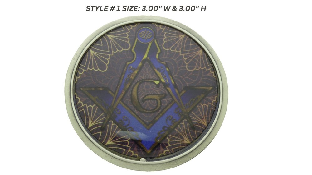 Mason Masonic Fraternal Compass Masonry Freemasonry Master Belt Buckle New Men