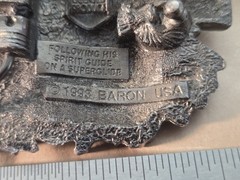 1993 Vtg Harley-Davidson Superglide Freedom Rider Belt Buckle Baron USA Chief