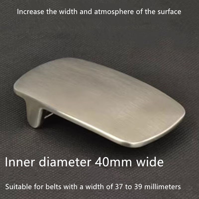 Men&rsquo;s stainless steel belt buckle plate belt buckle smooth buckle