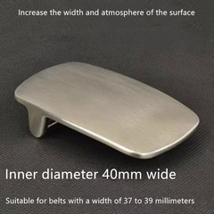 Men&rsquo;s stainless steel belt buckle plate belt buckle smooth buckle