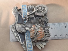1993 Vtg Harley-Davidson Superglide Freedom Rider Belt Buckle Baron USA Chief