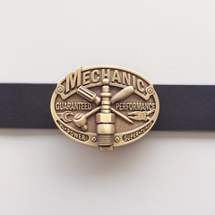 Vintage Bronze Plated Mechanic Trades Tradesman Belt Buckle also Stock in the US