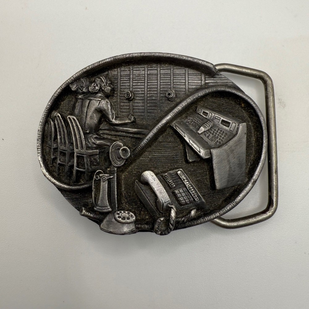 Vintage 1989 Siskiyou Buckle Co Tribute to Women Communications Industry USA